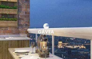 Imagem: O apartamento possui 2 Dormitórios, 1 Banheiro, 1 Vaga na garagem