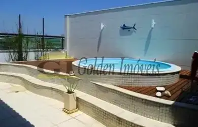 Imagem: O apartamento na cobertura possui 3 Dormitórios, 5 Banheiros