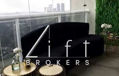 Imagem: O apartamento possui 1 Dormitório, 2 Banheiros, 1 Vaga na garagem