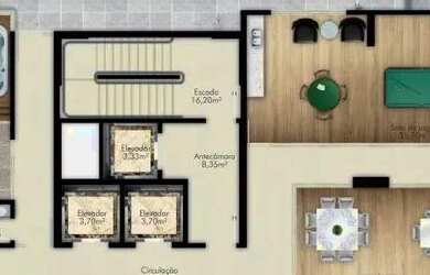 Imagem: O apartamento possui 4 Dormitórios, 1 Banheiro, 3 Vagas na