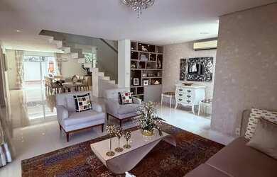 Imagem: A casa em condomínio possui 4 Dormitórios, 5 Banheiros, 4