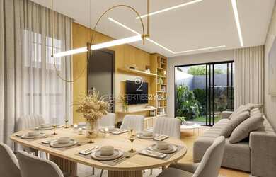 Imagem: A casa possui 3 Dormitórios, 5 Banheiros, 2 Vagas na garagem