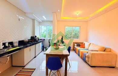 Imagem: O apartamento possui 2 Dormitórios, 1 Banheiro, 1 Vaga na garagem