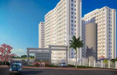 Imagem: O apartamento possui 2 Dormitórios, 1 Banheiro, 1 Vaga na garagem