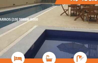 Imagem: O apartamento possui 2 Dormitórios, 1 Banheiro, 1 Vaga na garagem