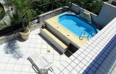 Imagem: O apartamento na cobertura possui 4 Dormitórios, 5 Banheiros