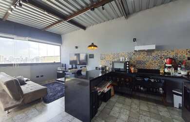 Imagem: O apartamento na cobertura possui 3 Dormitórios, 2 Banheiros