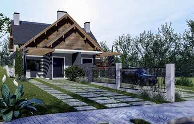 Imagem: A casa possui 3 Dormitórios, 3 Banheiros e 113m² de Área