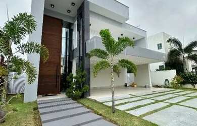 Imagem: A casa em condomínio possui 4 Dormitórios, 5 Banheiros, 4