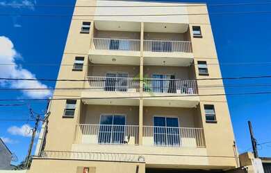 Imagem: O apartamento possui 1 Dormitório, 1 Banheiro, 1 Vaga na garagem