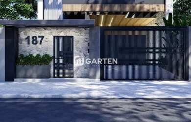 Imagem: A casa possui 4 Dormitórios, 5 Banheiros, 2 Vagas na garagem