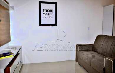 Imagem: O apartamento possui 1 Dormitório, 1 Banheiro, 1 Vaga na garagem