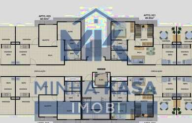 Imagem 6: Jardim Das Margaridas gt. Piscina, Churrasqueira, 56m² de Áreae1 Vaga...