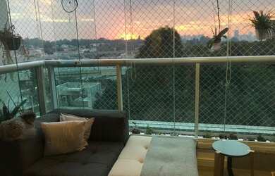 Imagem: O apartamento possui 1 Dormitório, 1 Banheiro, 1 Vaga na garagem