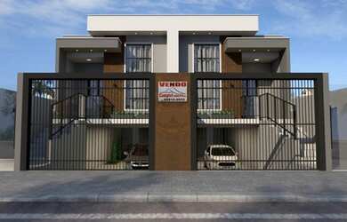 Imagem: A casa possui 2 Dormitórios, 1 Banheiro, 3 Vagas na garagem