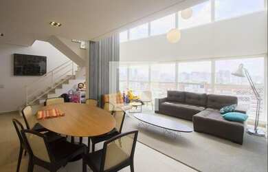 Imagem: O apartamento na cobertura possui 3 Dormitórios, 5 Banheiros