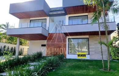 Imagem: A casa em condomínio possui 5 Dormitórios, 5 Banheiros, 2