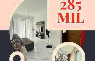 Imagem: O apartamento possui 1 Dormitório, 2 Banheiros, 1 Vaga na garagem