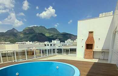 Imagem: O apartamento na cobertura possui 4 Dormitórios, 3 Banheiros