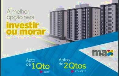 Imagem: O apartamento possui 1 Dormitório, 1 Banheiro, 1 Vaga na garagem