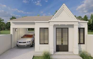 Imagem: A casa possui 3 Dormitórios, 2 Banheiros, 1 Vaga na garagem