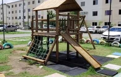 Imagem: O apartamento possui 2 Dormitórios, 1 Banheiro, 1 Vaga na garagem