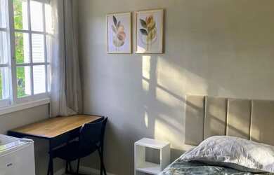 Imagem: Quarto individual mobiliado na Mariante