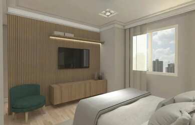 Imagem: O apartamento possui 3 Dormitórios, 4 Banheiros, 2 Vagas na