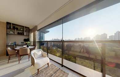 Imagem: O apartamento possui 4 Dormitórios, 4 Banheiros, 3 Vagas na