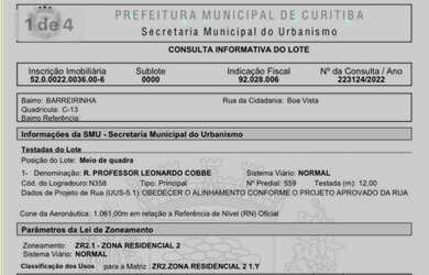 Imagem 6: Terreno à venda, 960 m² por R$ 980.000,00 - Barreirinha - Curitiba/PR
