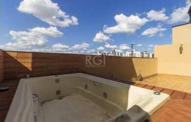 Imagem: O apartamento na cobertura possui 2 Dormitórios, 2 Banheiros