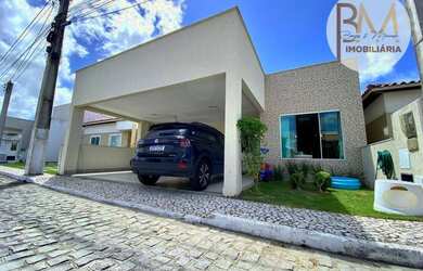 Imagem: A casa em condomínio possui 3 Dormitórios, 1 Banheiro, 2 Vagas