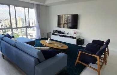 Imagem: O apartamento na cobertura possui 3 Dormitórios, 5 Banheiros