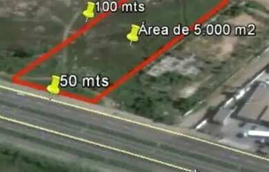 Imagem: O terreno possui 17.000m² de Área e está localizado em Darly