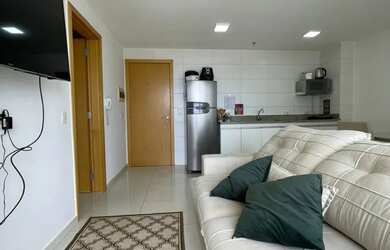 Imagem: O apartamento possui 1 Dormitório, 1 Vaga na garagem, 44m²