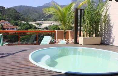 Imagem: O apartamento na cobertura possui 4 Dormitórios, 4 Banheiros