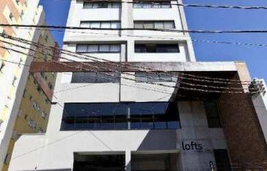 Imagem: O apartamento possui 1 Dormitório, 1 Banheiro, 1 Vaga na garagem