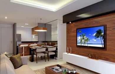 Imagem: O apartamento na cobertura possui 3 Dormitórios, 4 Banheiros