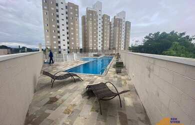 Imagem: O apartamento possui 2 Dormitórios, 1 Banheiro, 1 Vaga na garagem