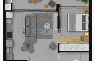 Imagem 16: Duplex em Curitiba. 109m² de Área, 2 Vagas na garageme2 Dormitórios