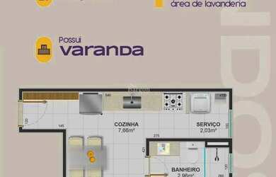 Imagem 16: Apartamentos Quarto e Sala com varanda à venda no Bairro São Pedro em Juiz de Fora