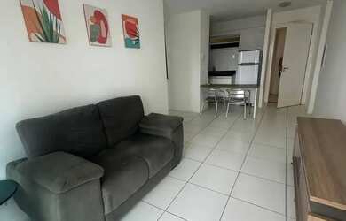 Imagem: O apartamento possui 1 Dormitório, 1 Banheiro, 1 Vaga na garagem