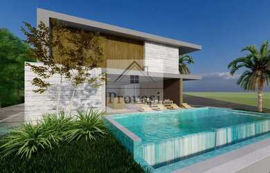 Imagem: A casa possui 4 Dormitórios, 5 Banheiros, 4 Vagas na garagem