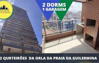 Imagem: O apartamento possui 2 Dormitórios, 1 Banheiro, 1 Vaga na garagem