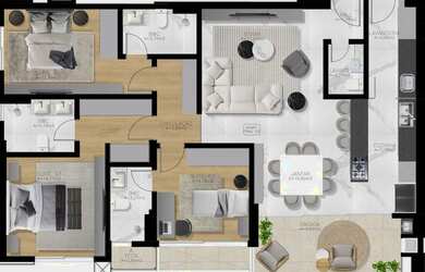 Imagem 10: APARTAMENTO com 3 dormitórios à venda por R$ 1.107.000,00 no bairro Campo Comprido - CURIT