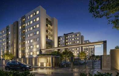 Imagem: O apartamento possui 2 Dormitórios, 1 Banheiro, 1 Vaga na garagem