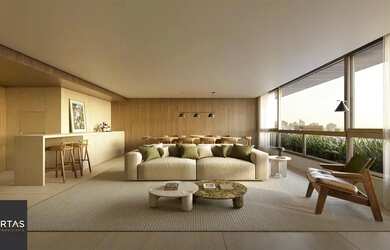 Imagem: O apartamento na cobertura possui 3 Dormitórios, 4 Banheiros