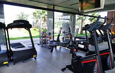 Imagem: A casa em condomínio possui 5 Dormitórios, 5 Banheiros, 4