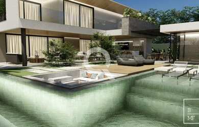 Imagem: A casa em condomínio possui 5 Dormitórios, 5 Banheiros, 4