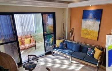 Imagem: O apartamento na cobertura possui 4 Dormitórios, 4 Banheiros